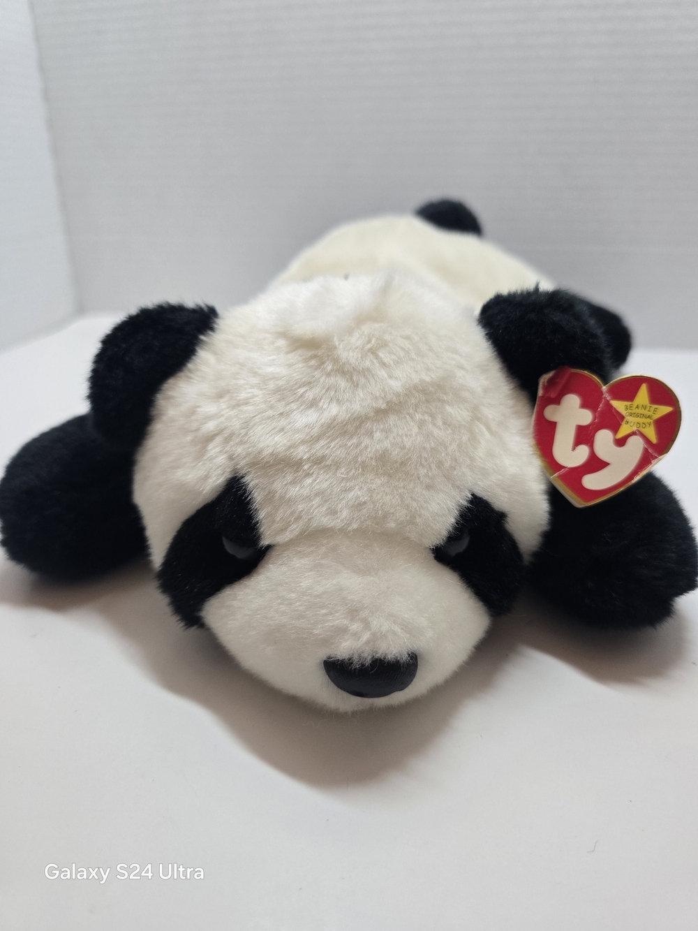 Ty Beanie Baby Panda Plush - Black & White